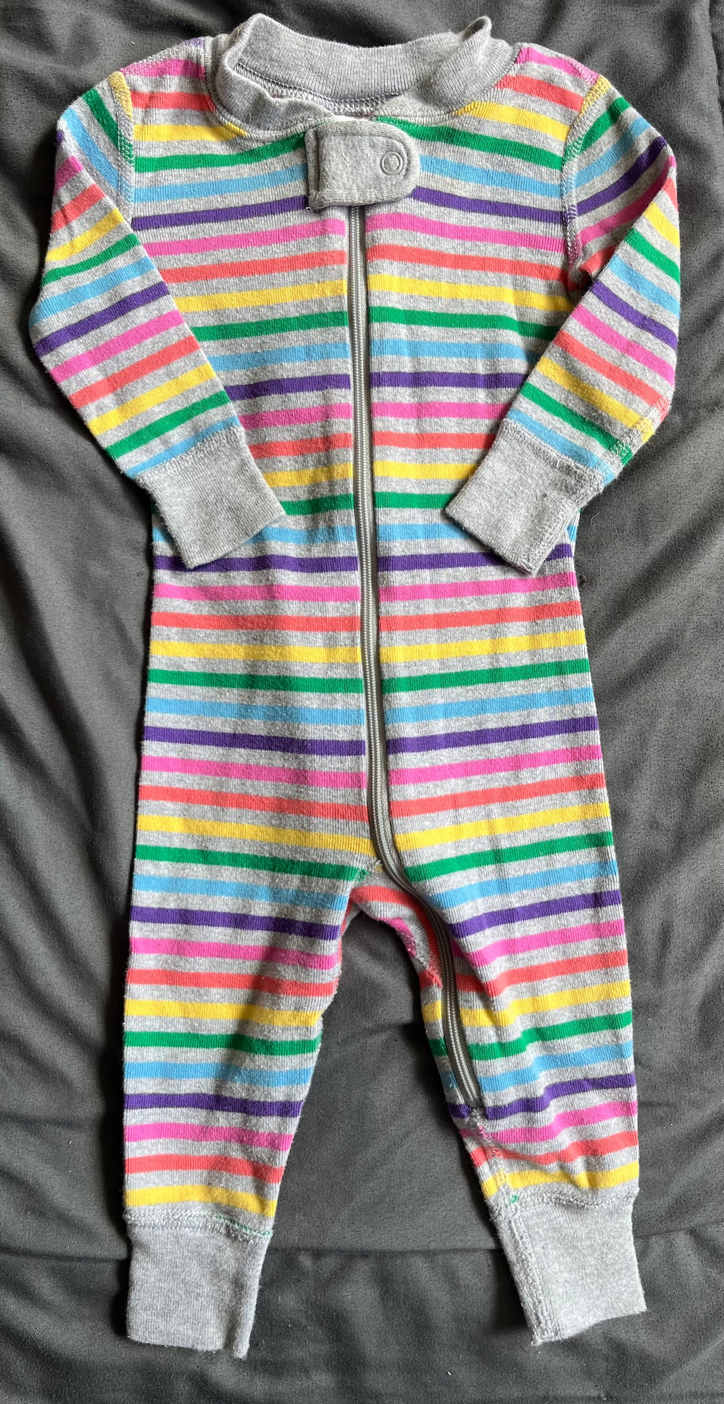 Seller #13 Hanna Andersson 3-6 months girls stripe footless sleeper