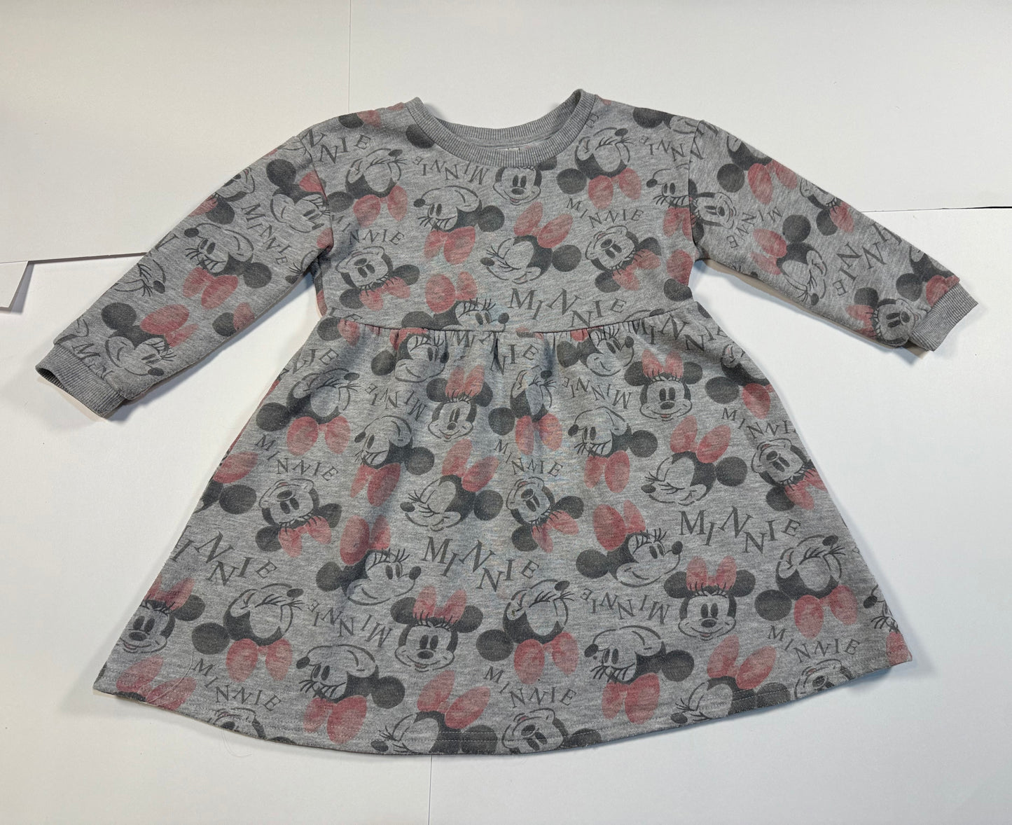 #180 Girls 5 Disney Junior Minnie Mouse Sweatshirt Dress (2 available)