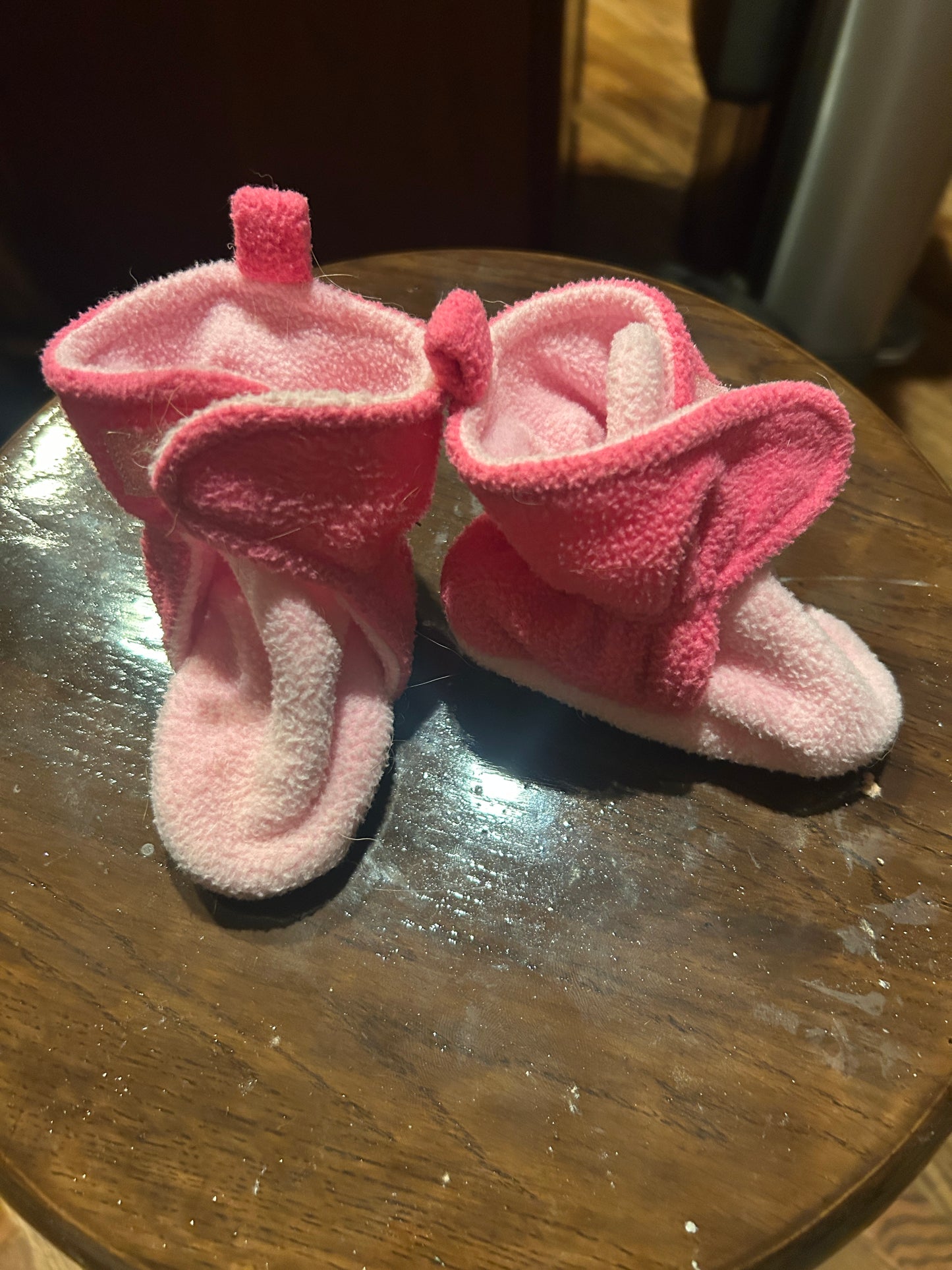 Seller # 35 fleece booties 6-12 months