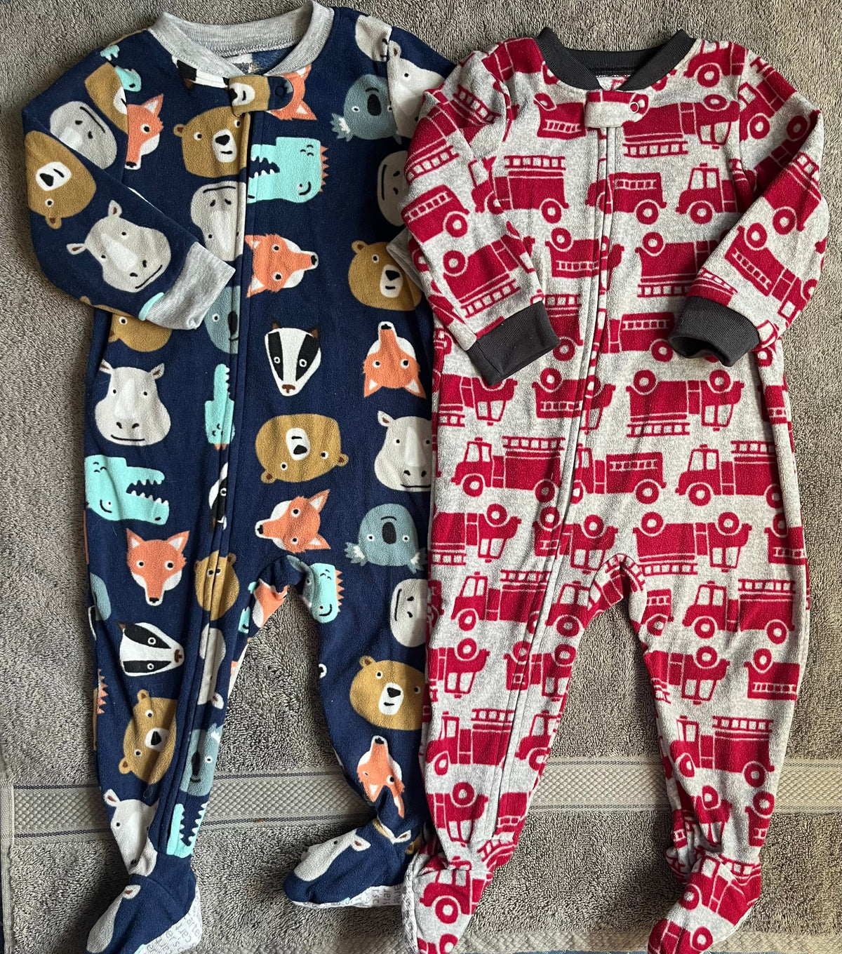 Seller #13 Carter’s boys 12 months fleece sleeper pajamas bundle