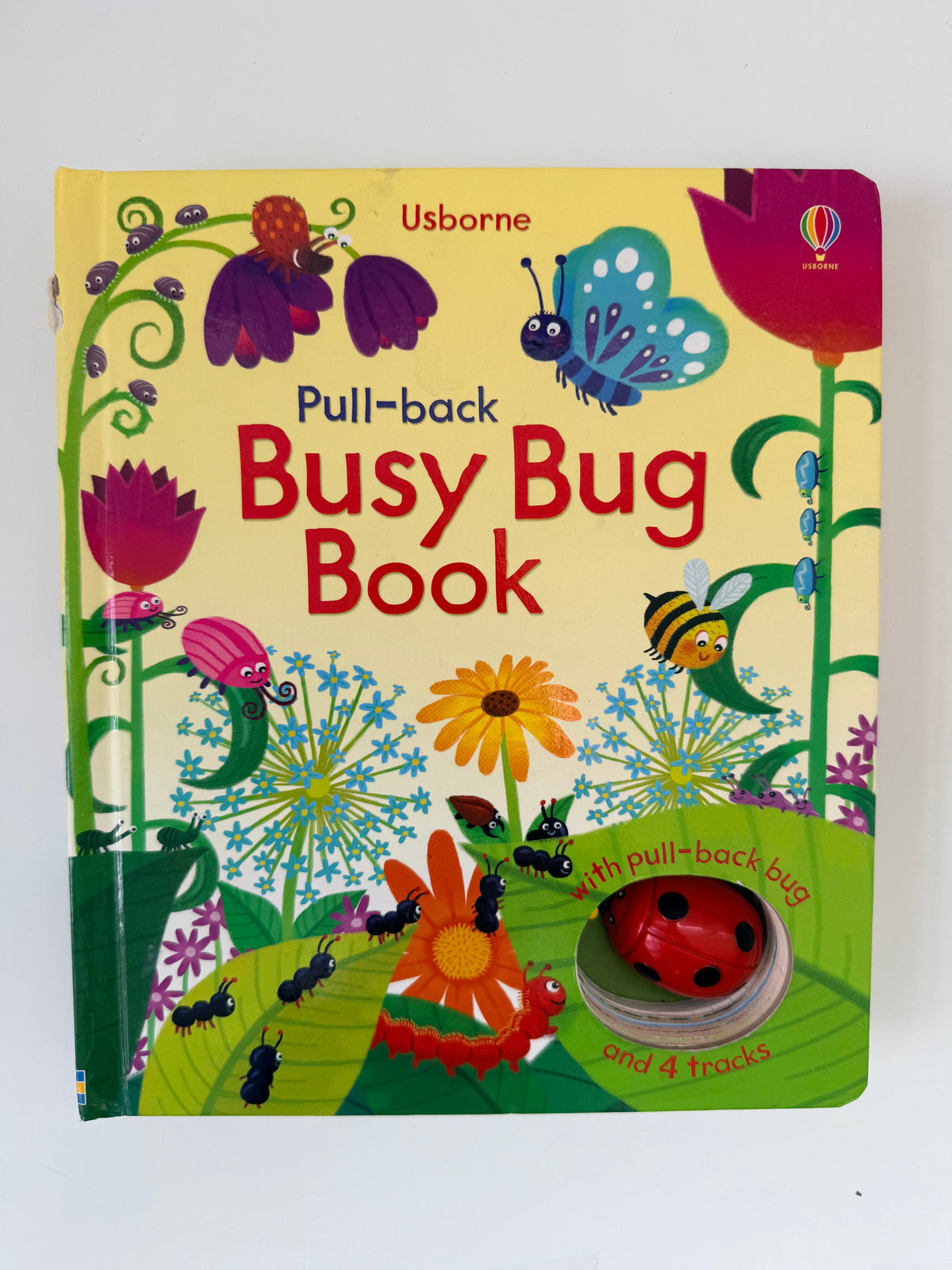 #38 Usborne Busy Bug Pull-Back Book