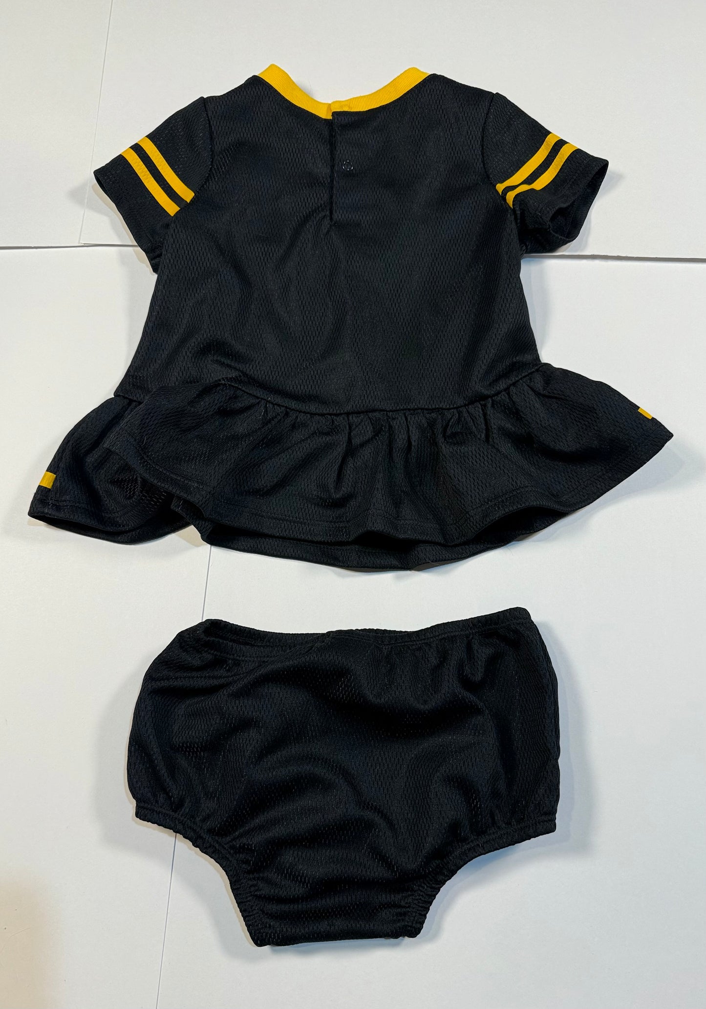 #180 Girls 18 Month Steeler Cheerleader Dress with Bloomers (2 available)