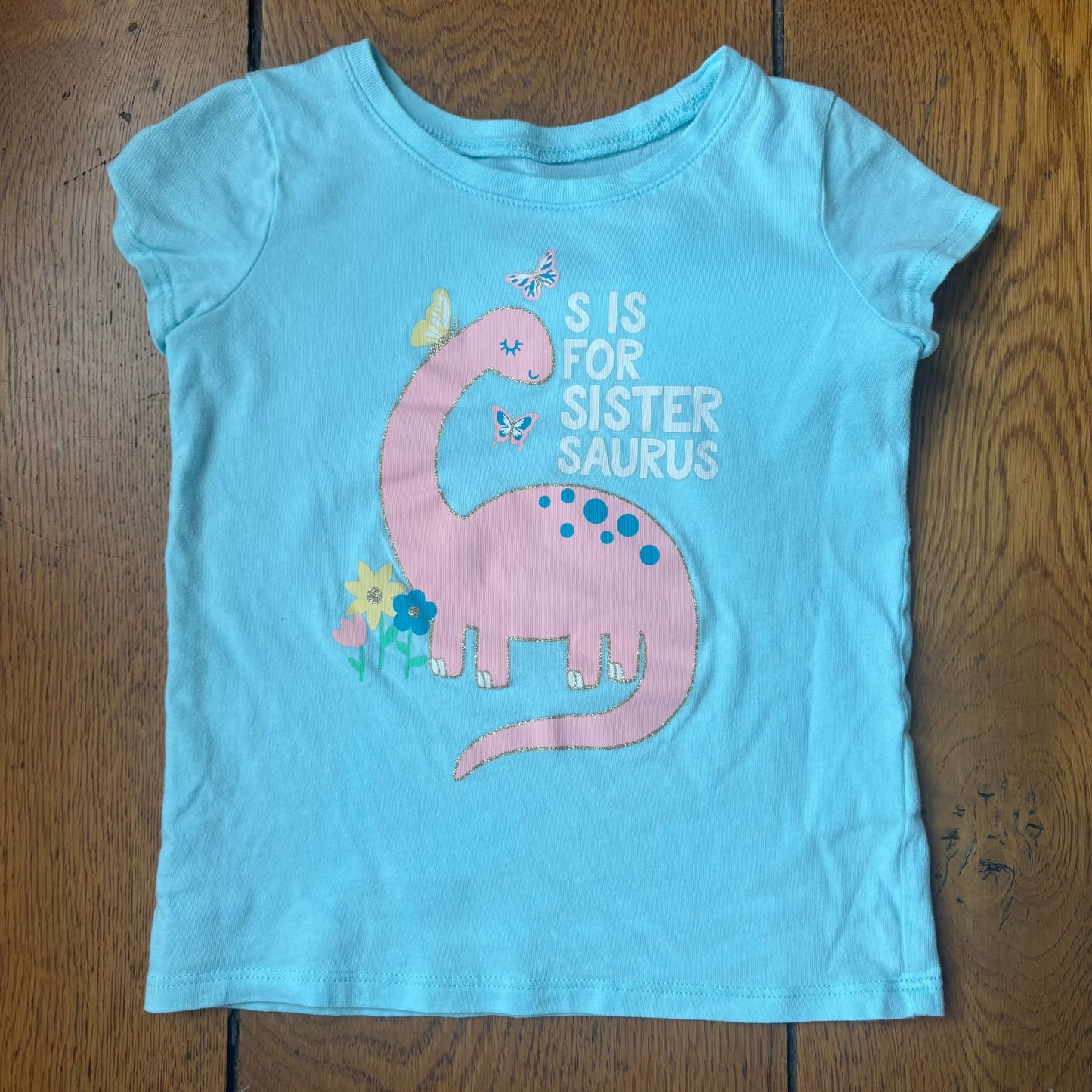 Seller 98 Girls 4T Children's Place Sister Saurus Tee