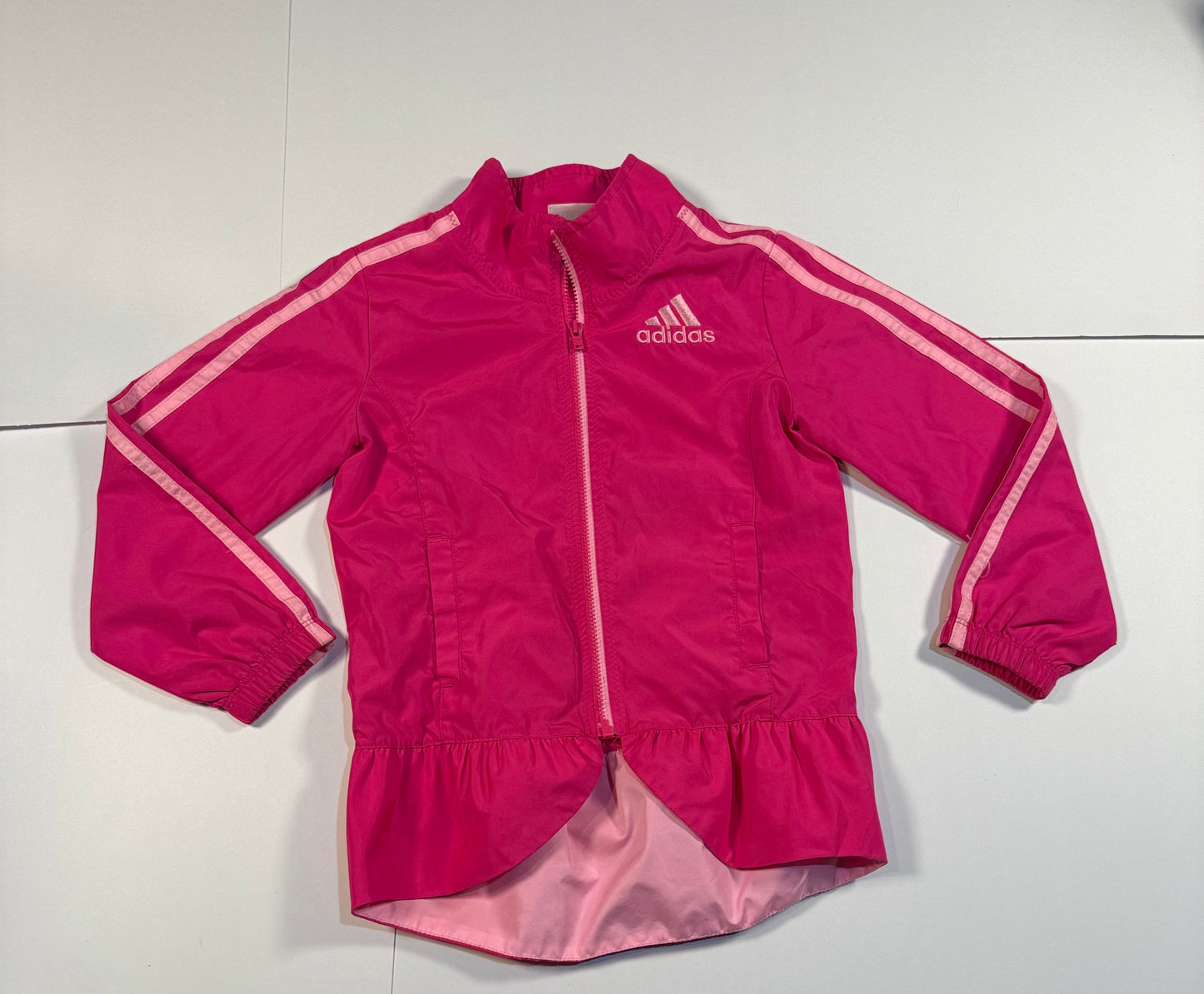 #180 Girls 4 Adidas Lightweight Jacket in Hot Pink