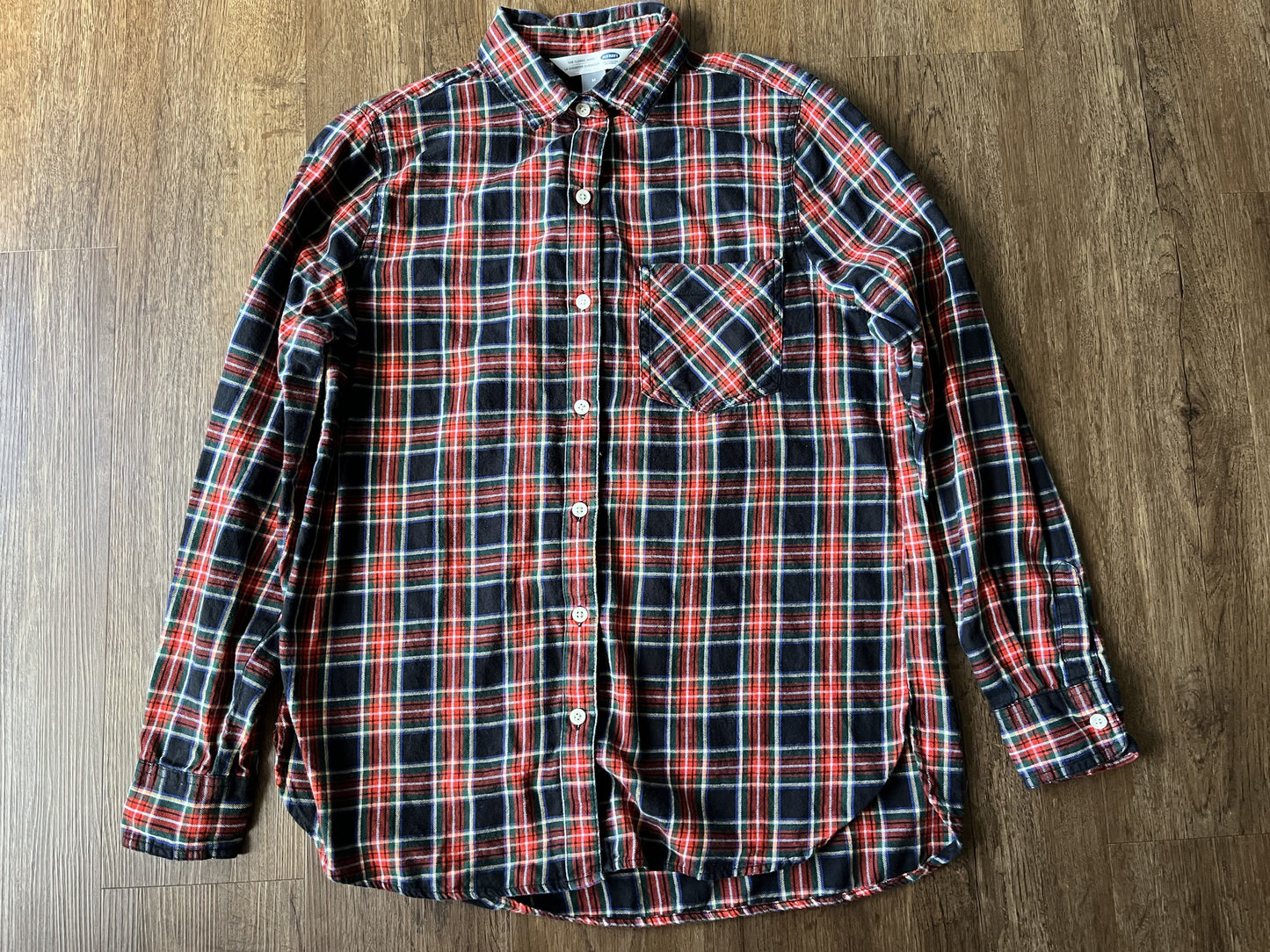#124 VGUC Old Navy Women's Plaid Shirt Size M