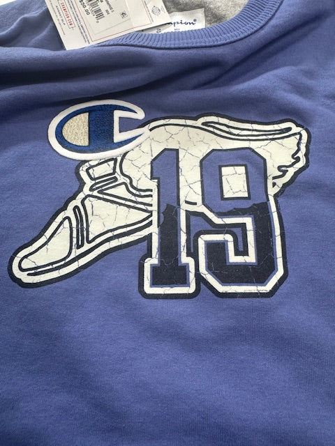 #222 Champions Powerblend Graphic Crewneck Sweatshirt Men's Sz S NWT