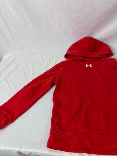 #90 Nike Sweatshirt Boys Size Youth Small Red Hooded Sweatshirt