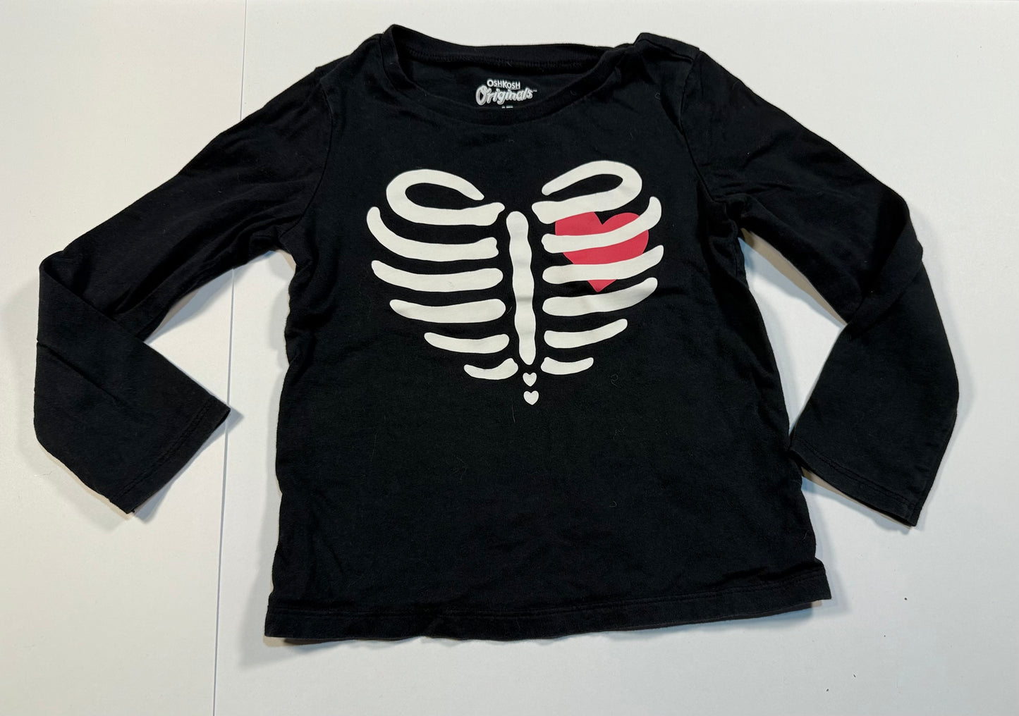 #180 Girls 4T Holiday Shirt Bundle - Skeleton, Reindeer, Penguin