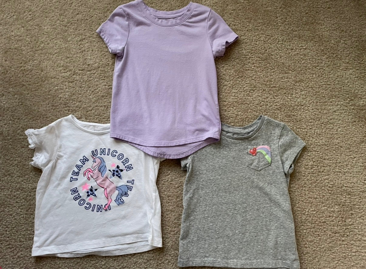 Seller 71: Girls 5 T shirt bundle