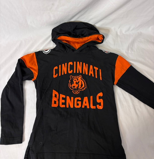 #90 Cincinnati Bengals Boys Hooded Long Sleeve Shirt Youth Small