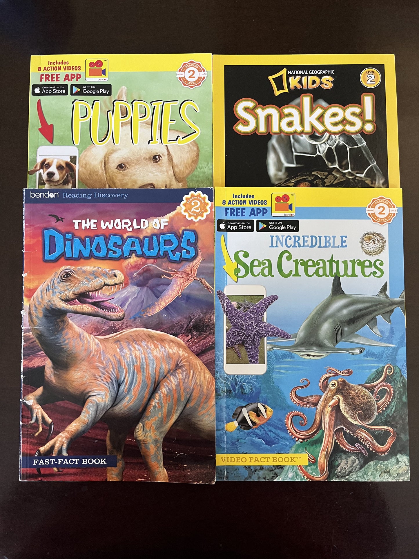 #124 Set of 4 Level 2 Reading Paperback Books