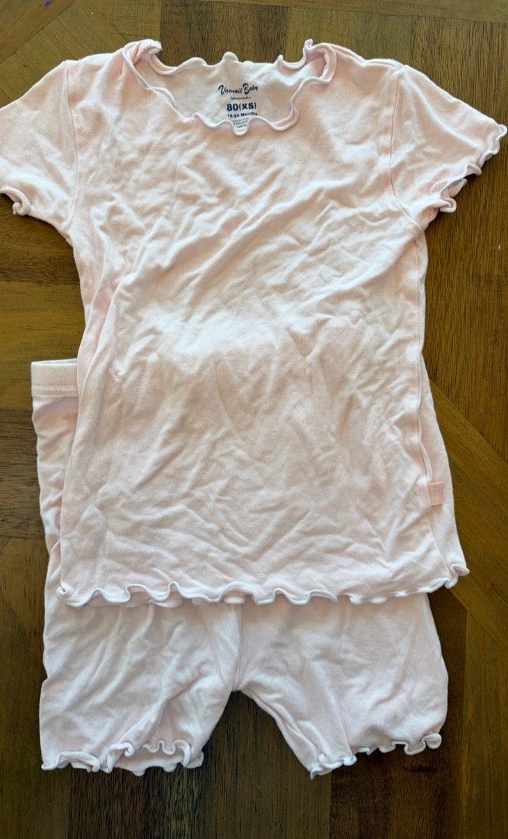 Seller 22 18-24 month bamboo light pink pajamas