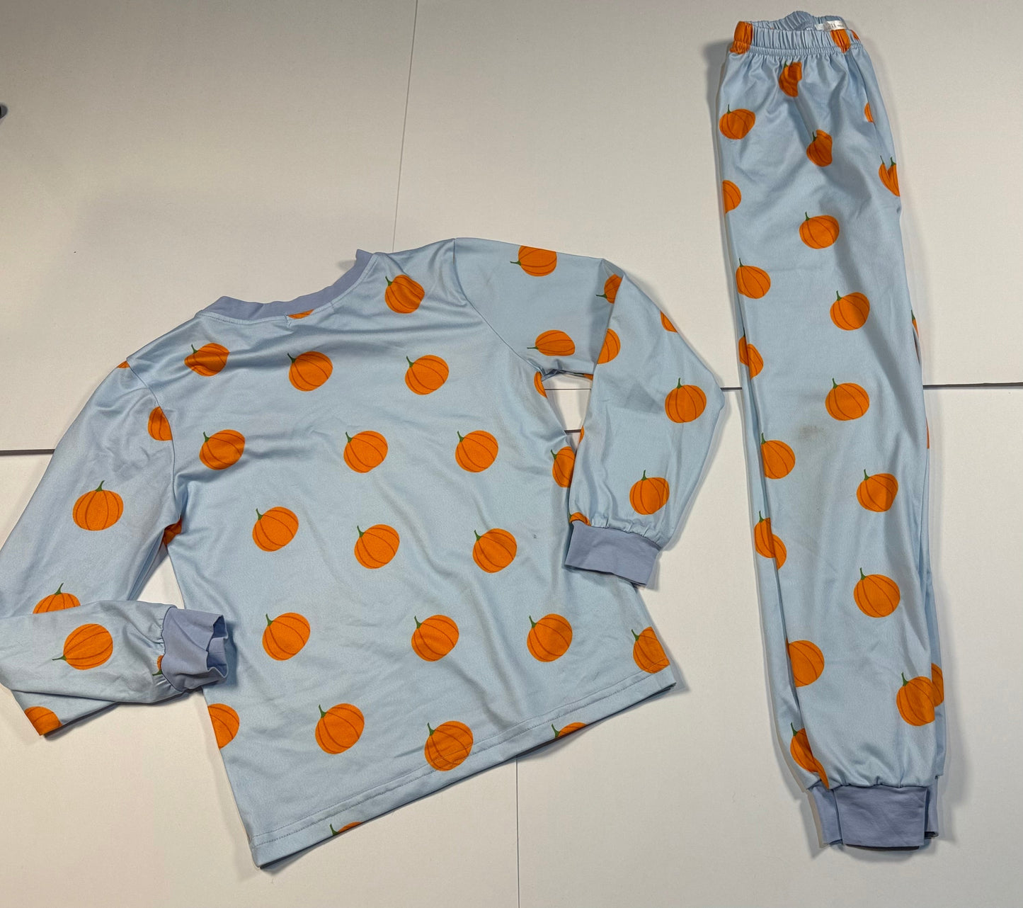 #180 Boys 8 Cecil and Lou Pumpkin Pajamas