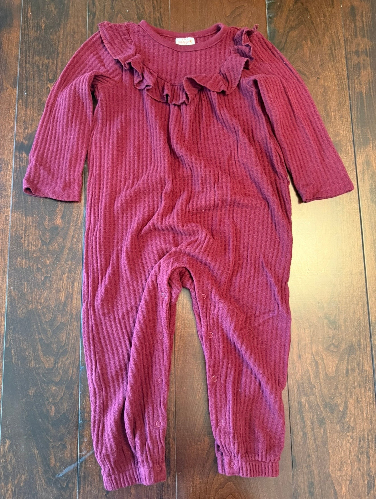 #28 Cat & Jack Maroon Pants Romper - Girls 18 Months
