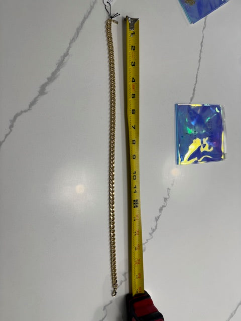 #222 Electric Picks 14k Gold Plated Curb Chain Waterproof, Tarnish-resistant Necklace (NWT)