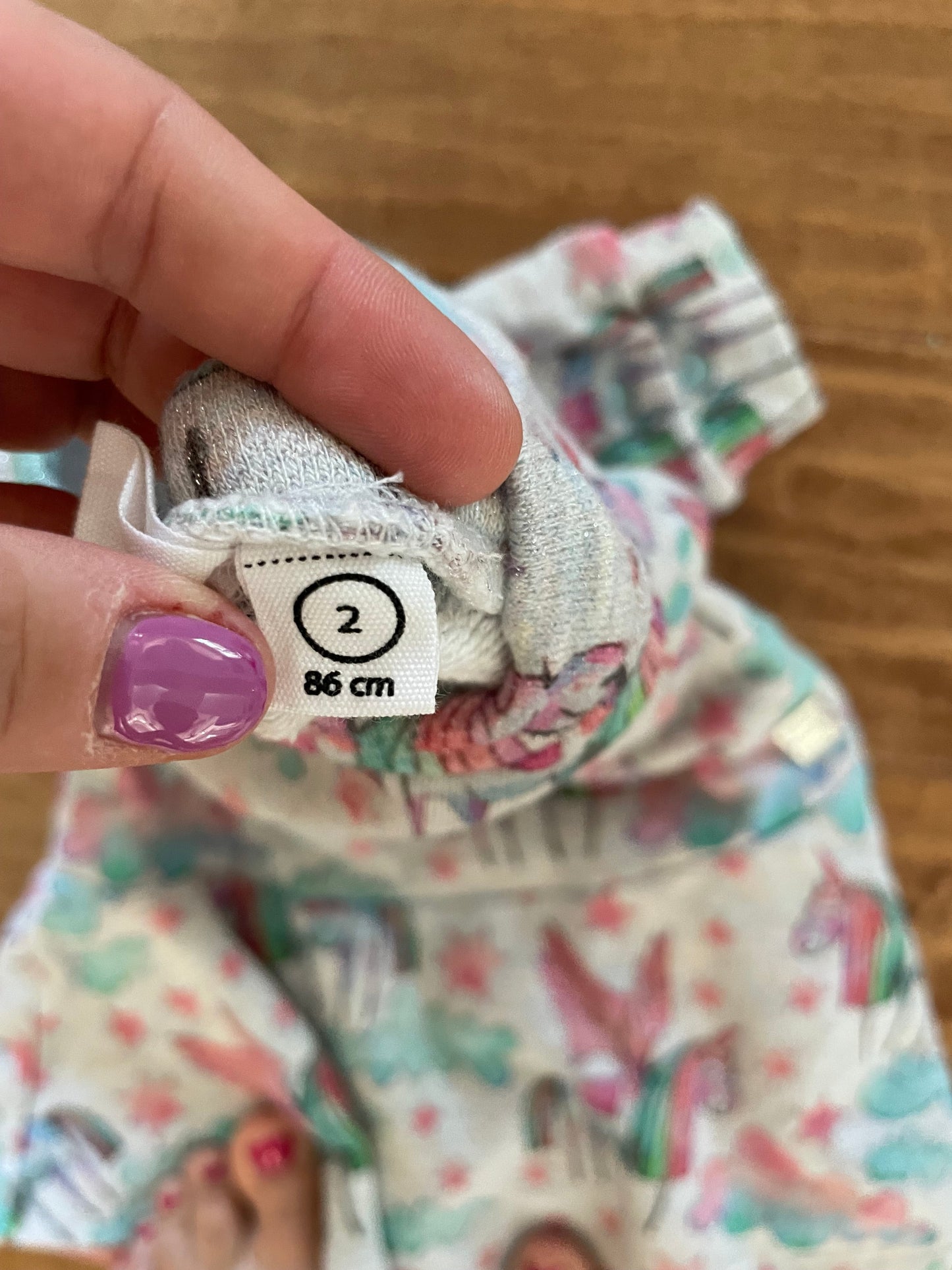 #199 Girls boutique drop waist unicorn dress size 2 EUC