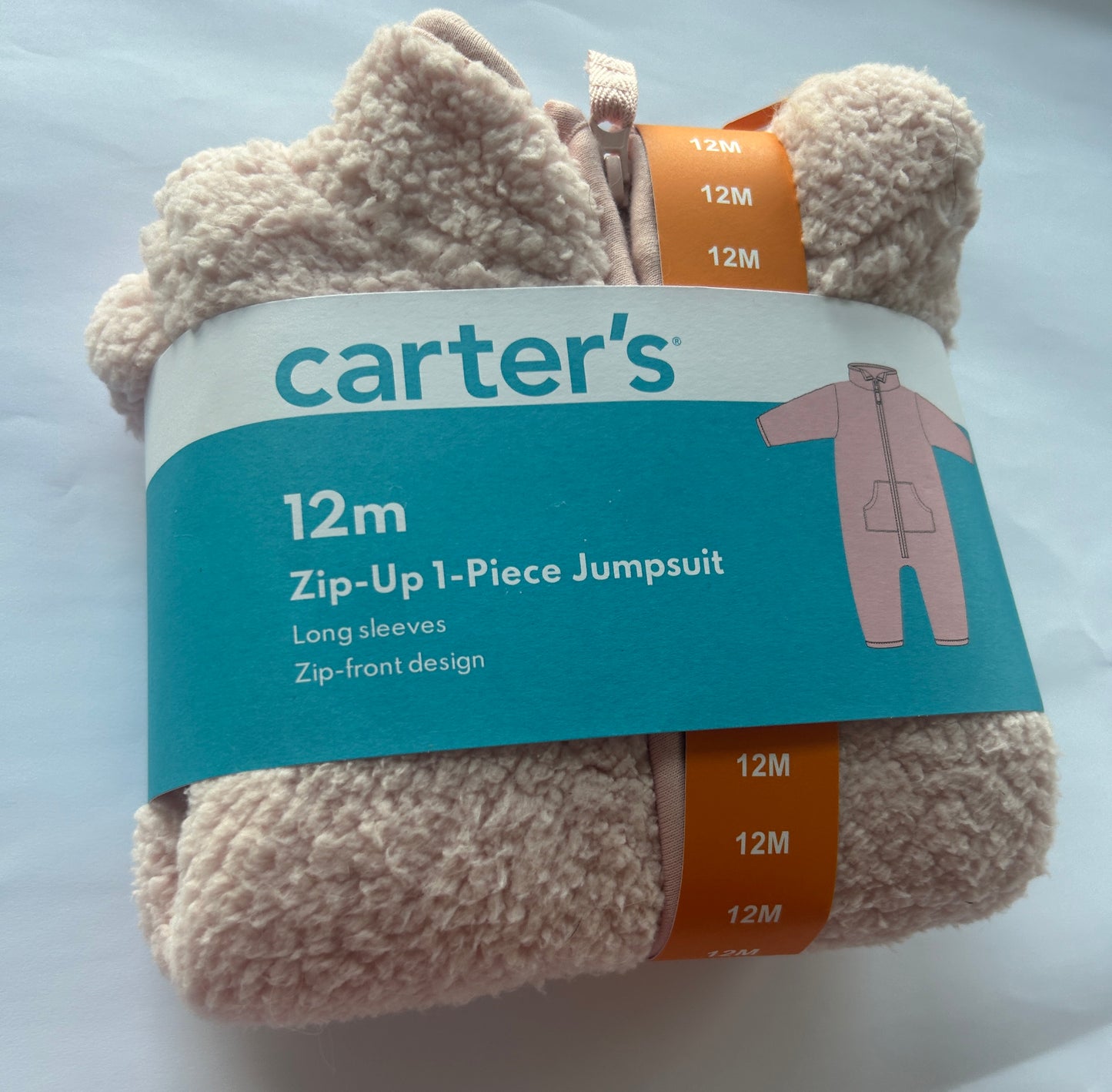 #35 brand new Carter's fleece bodysuit, 12 months