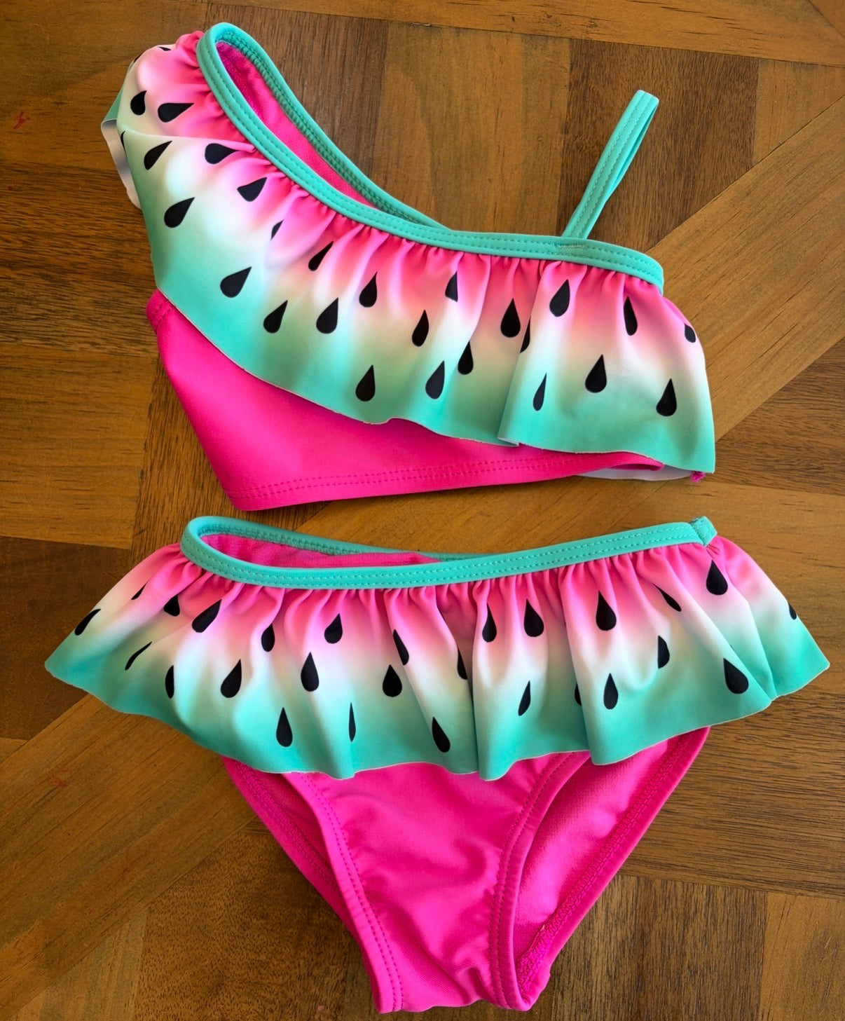 Seller 22 watermelon two piece swim suit 18 months