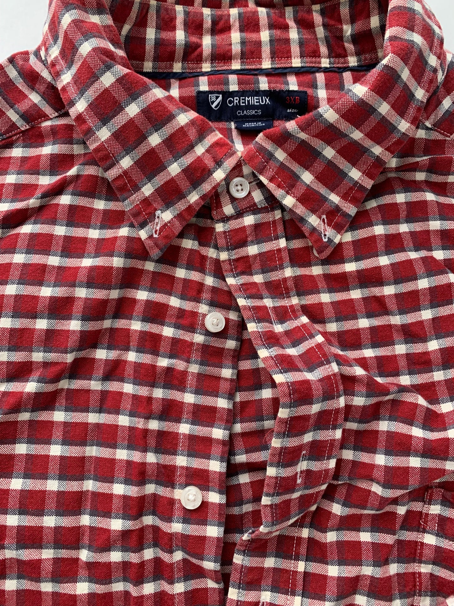 Seller #204 Men’s 3X Red Plaid Shirt