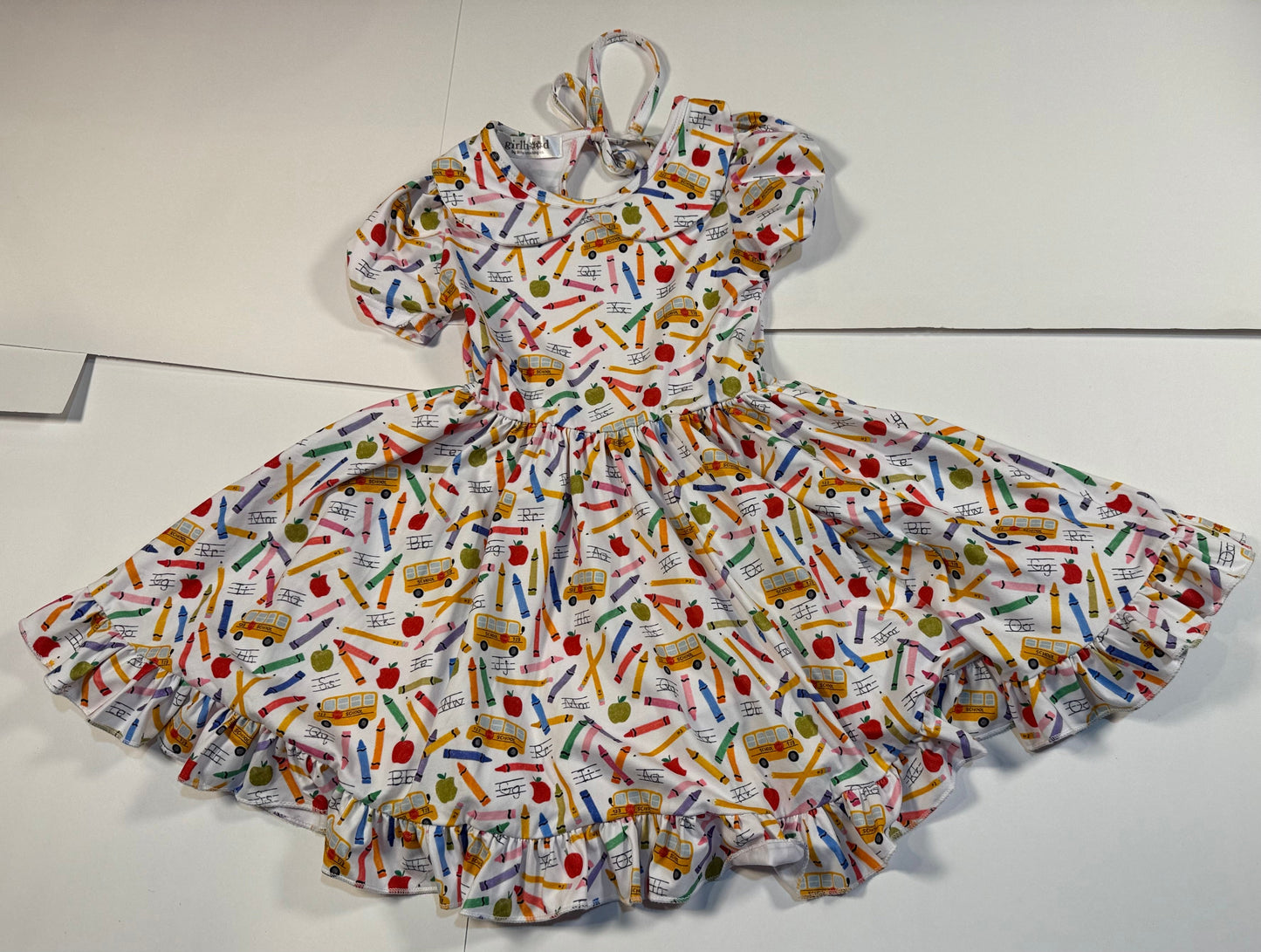 #180 Girls 5 Little Stocking Co School Dress (2 available)