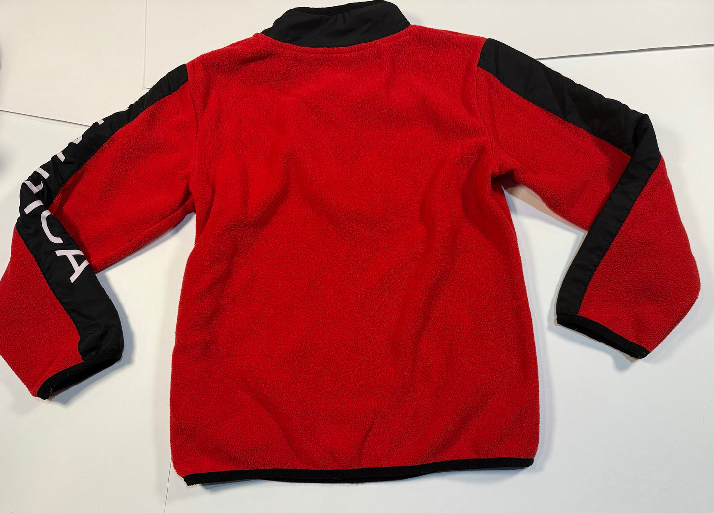 #180 Boys 7 Nautica Fleece Quarter Zip