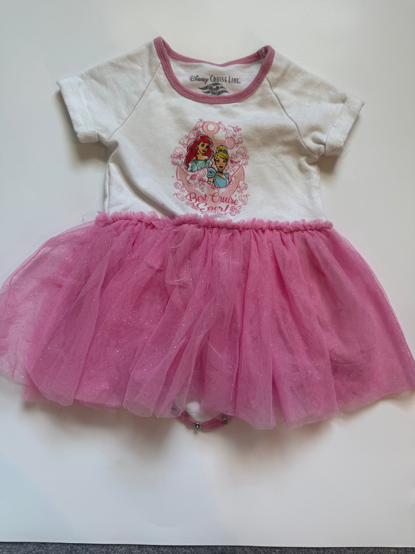 #116 Disney Best Cruise Ever princess dress girls 12 months