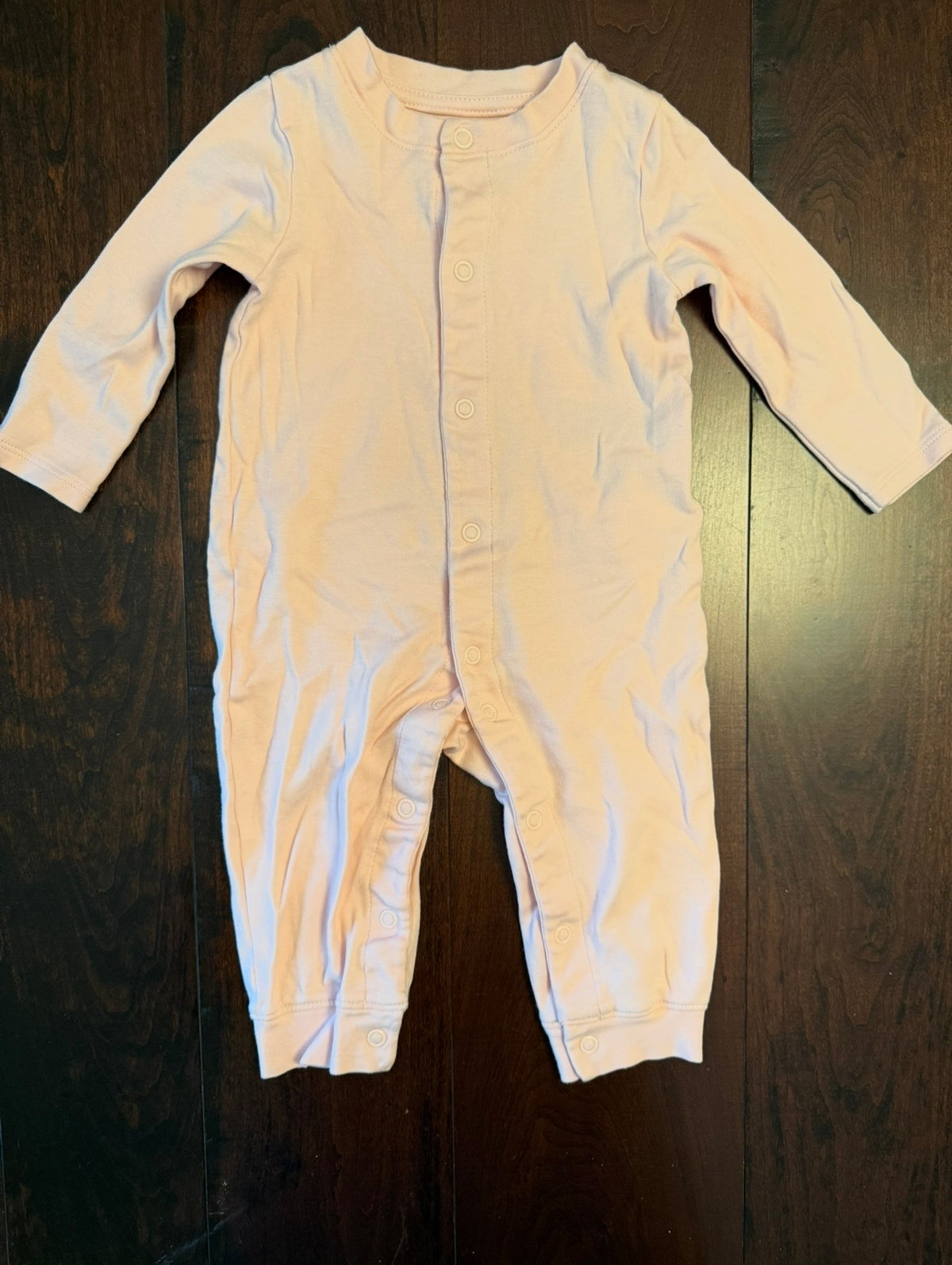 #28 Amazon Essentials Light Pink Pants Romper - Girls 9 Months