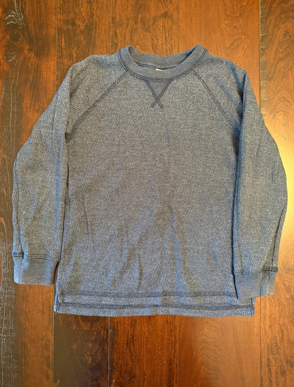 #28 Wonder Nation Navy Long-Sleeve Shirt - Boys Small 6/7