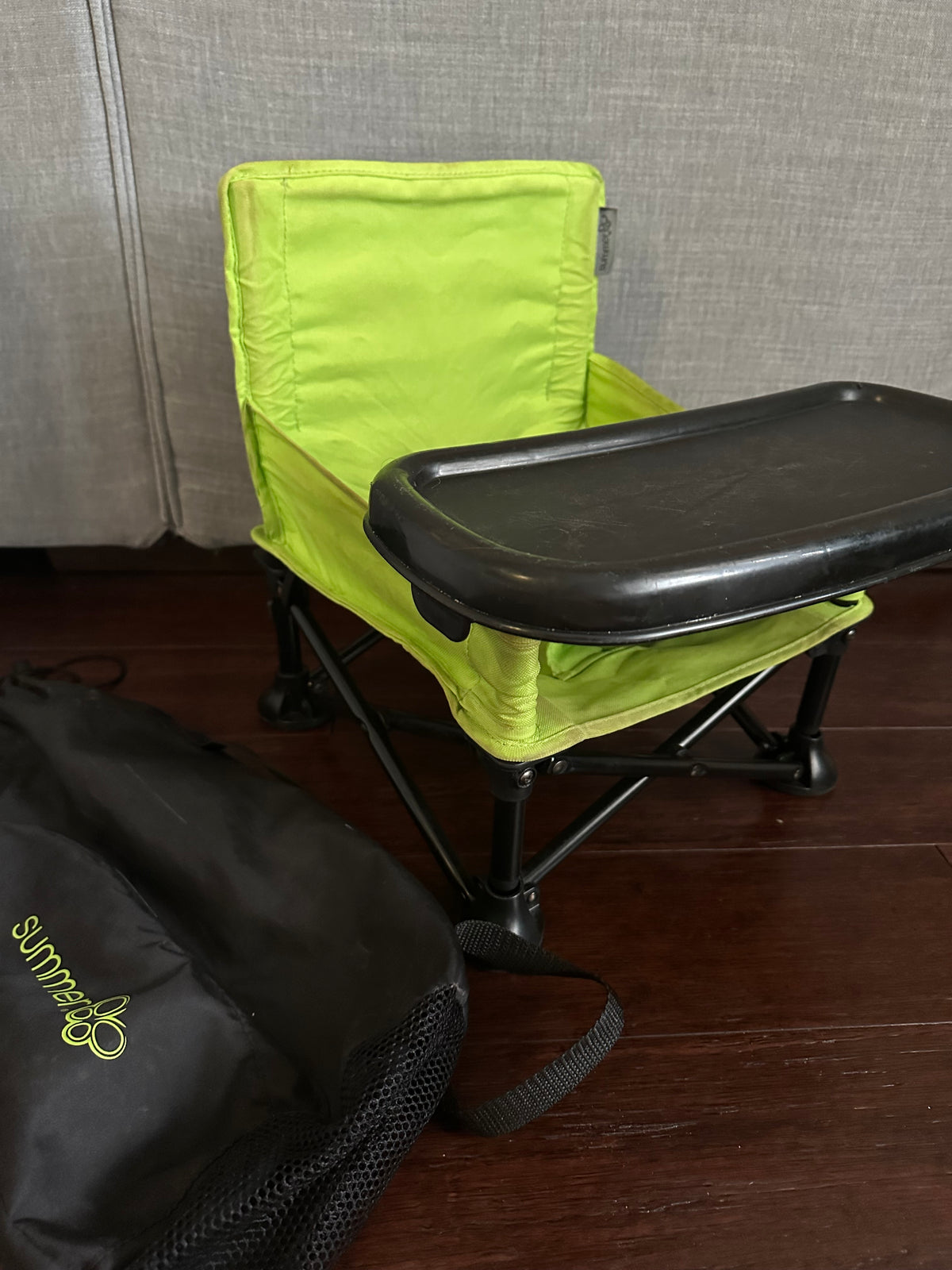Seller 42, Summer Travel High Chair, Green, GUC