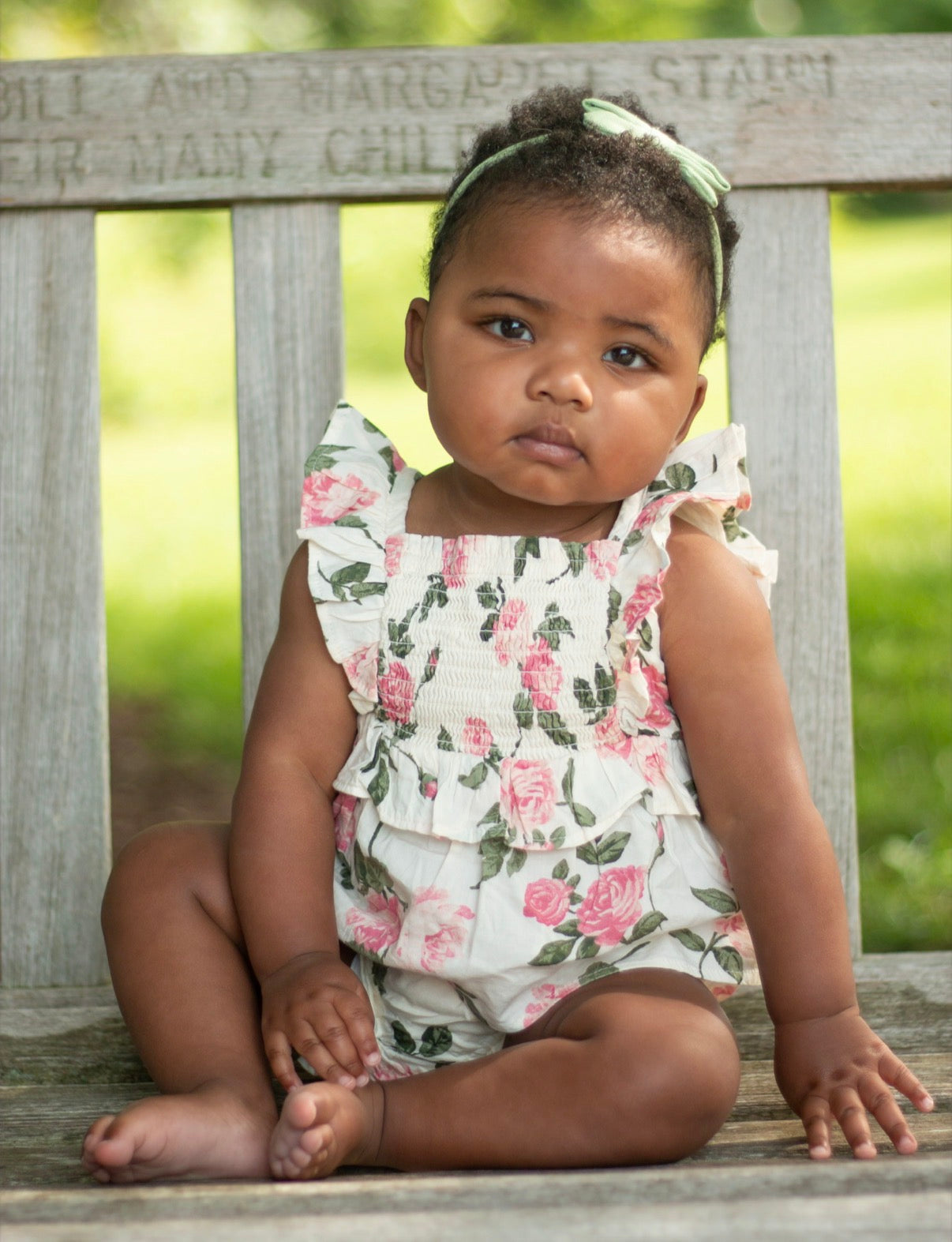 #116 Old Navy 2 piece floral outfit girls size 6-12 months