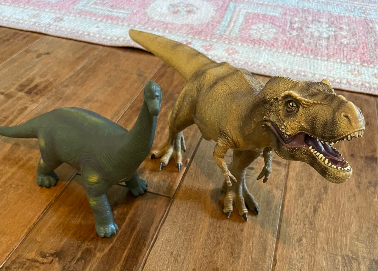 #199 foam dinosaurs set of 2 EUC