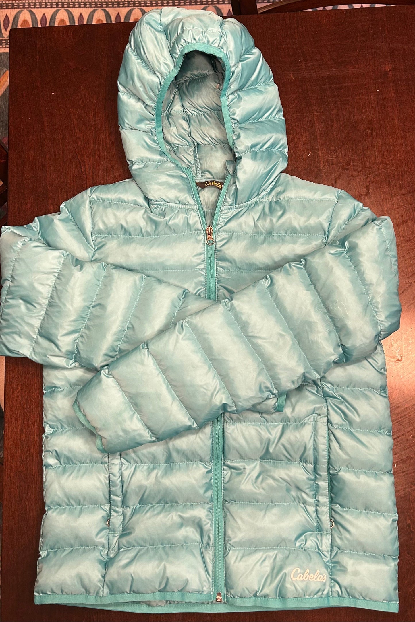 Seller #18 Reduced! Cabela’s aqua puffer coat girls size XL