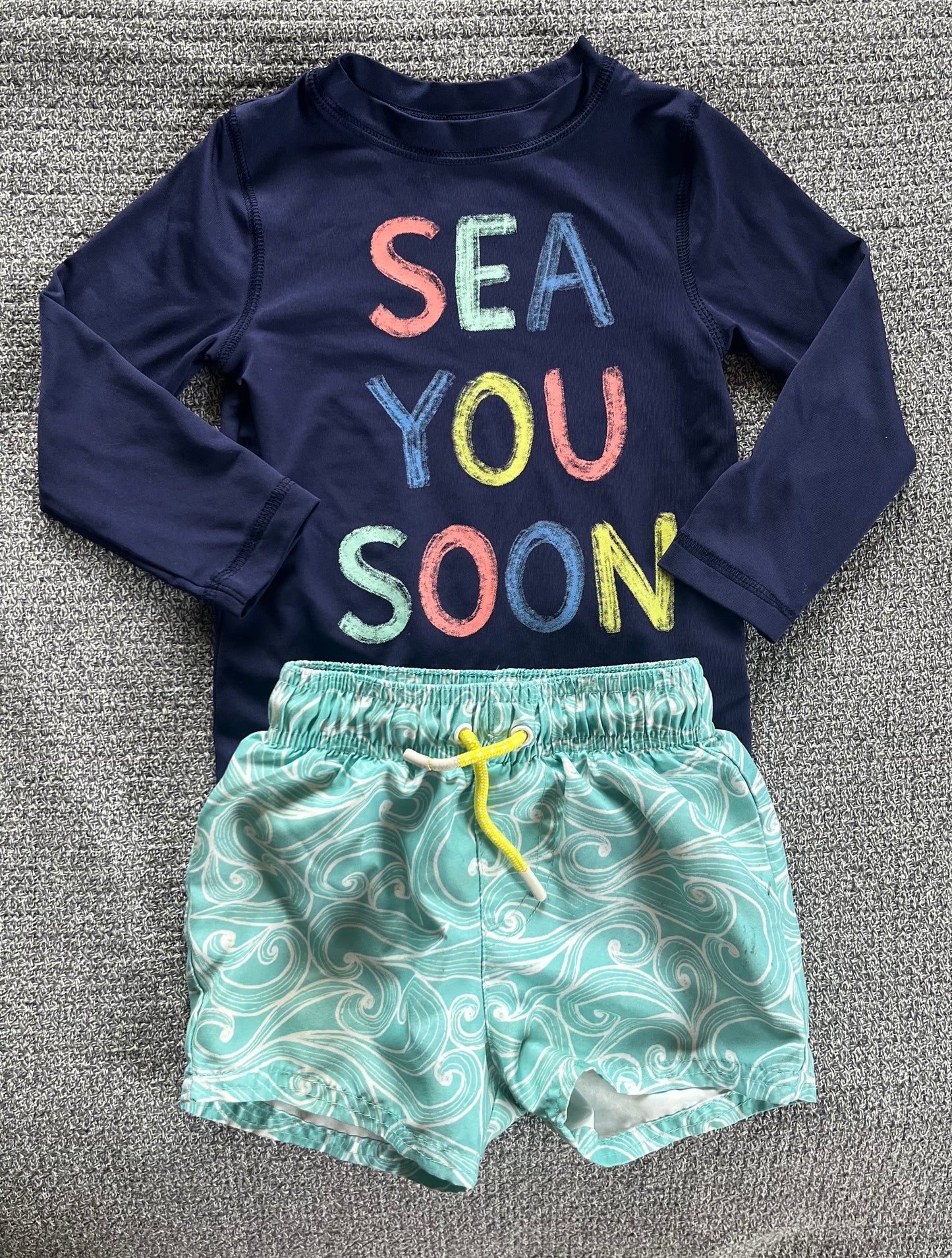 Seller #13 Cat & Jack 18 months boys 2 piece swim set