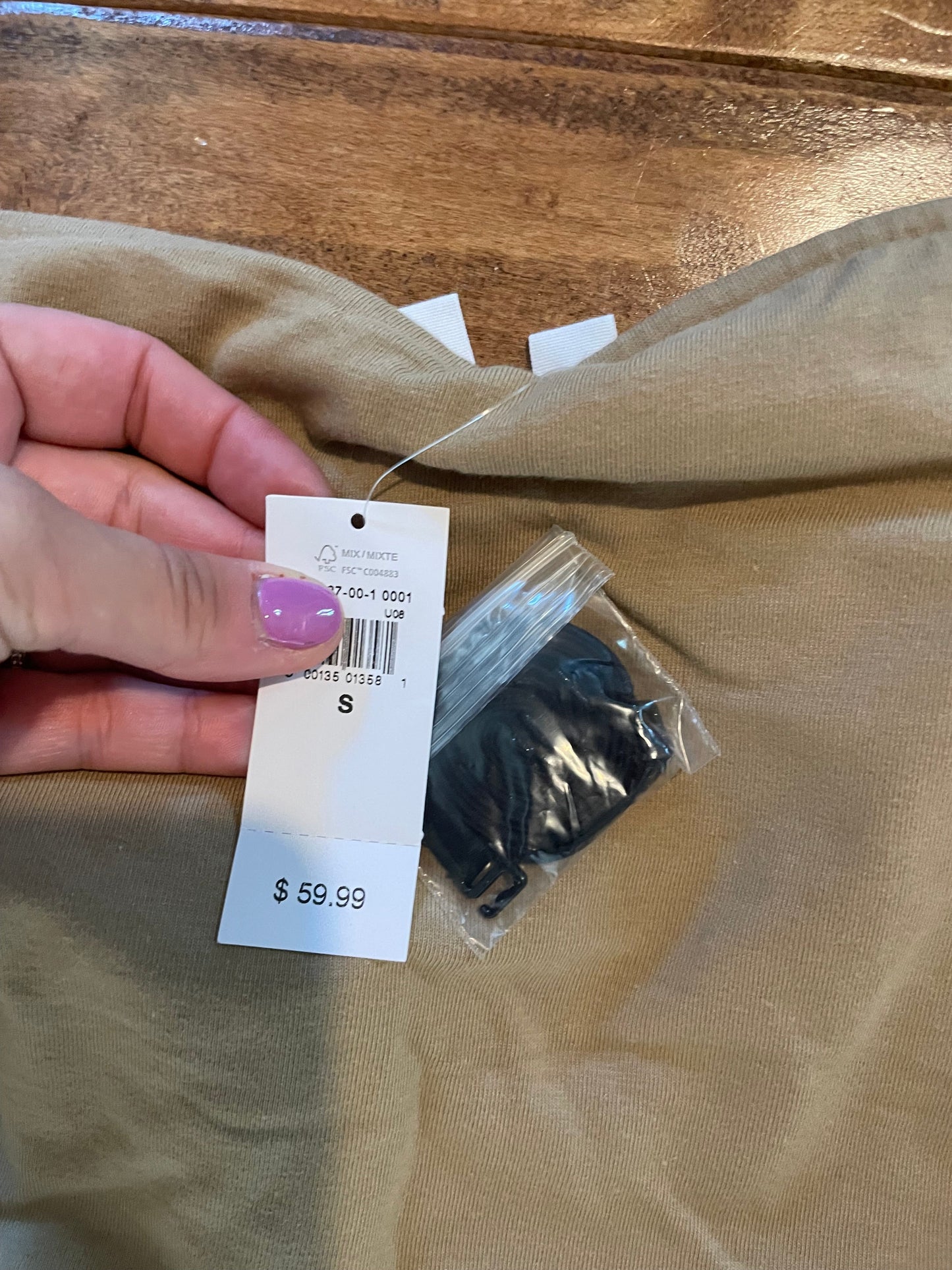 #199 Women’s GAP tan black dress size small NWT