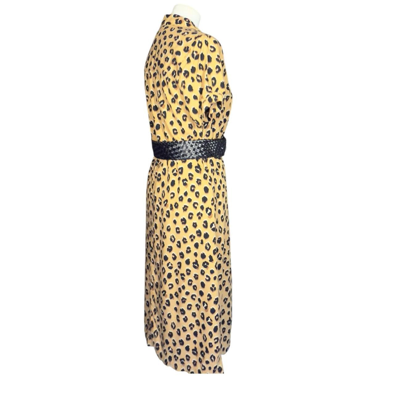 #1 Leopard Midi Dress Medium
