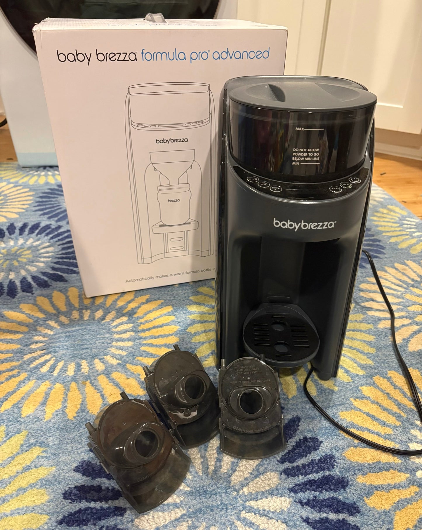 Seller 98 Baby Brezza Formula Pro Advanced Baby Formula Dispenser w/ 3 Funnels