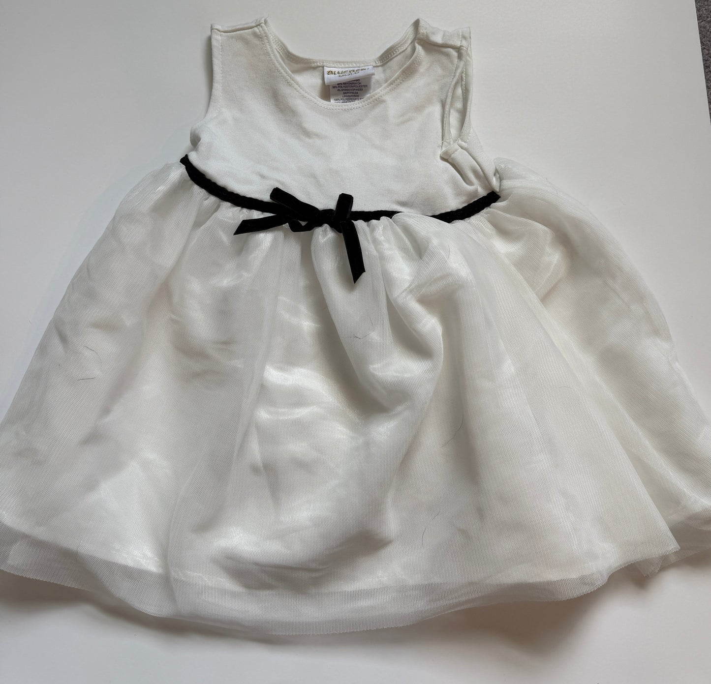 REDUCED #116 Blueberi Gold White Dress girls 18 months