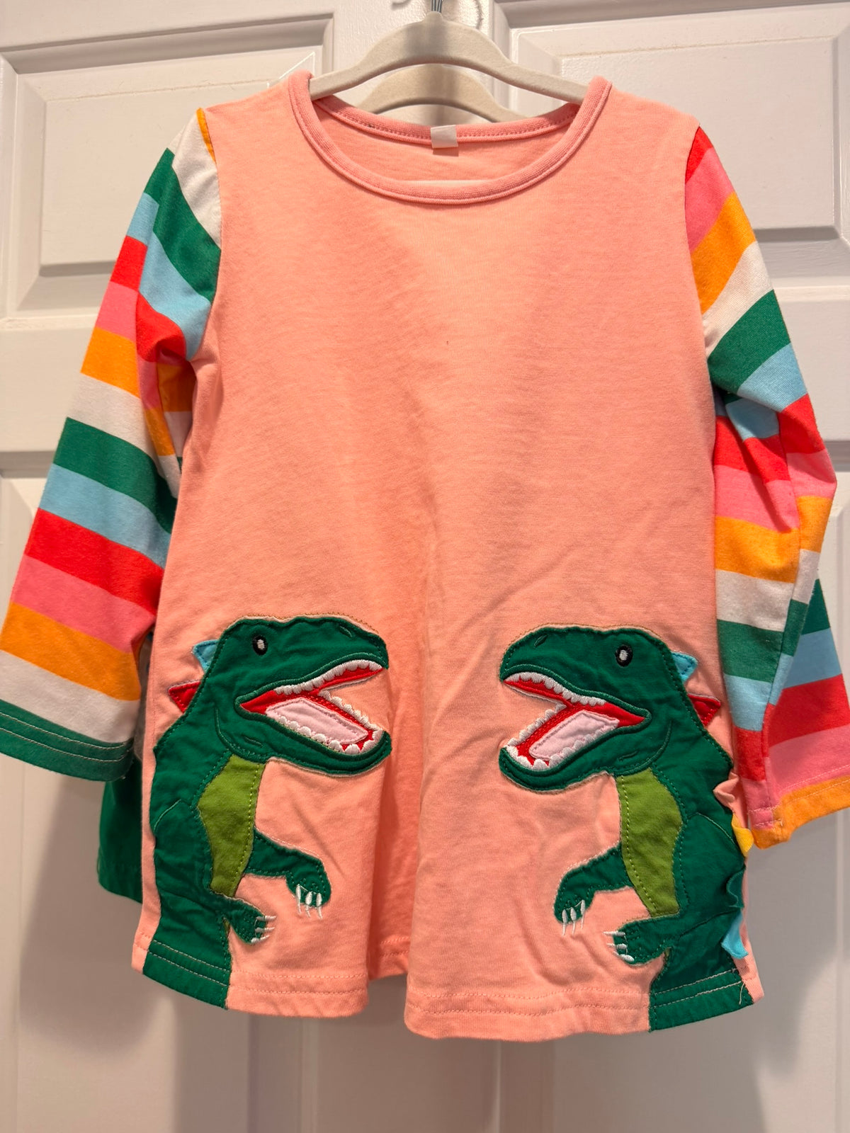 #85 Fauxden Shirt Tunics Dinosaurs & Cats, Girls 3T