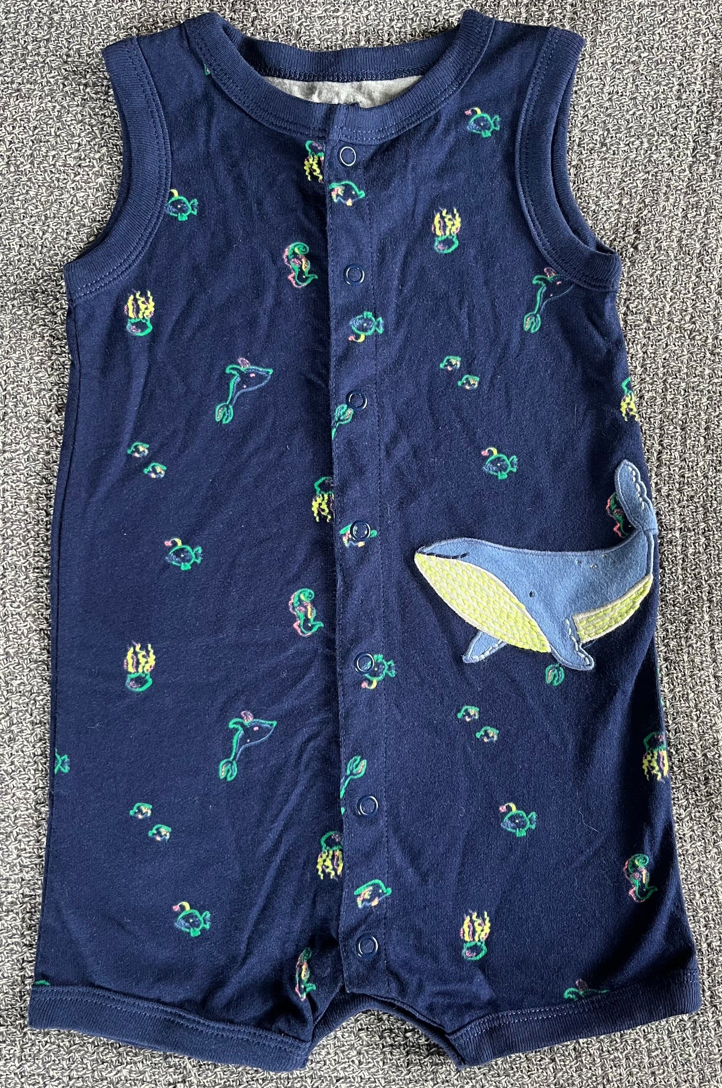 Seller #13 Carter’s NWOT 18 months boys sleeveless whale romper