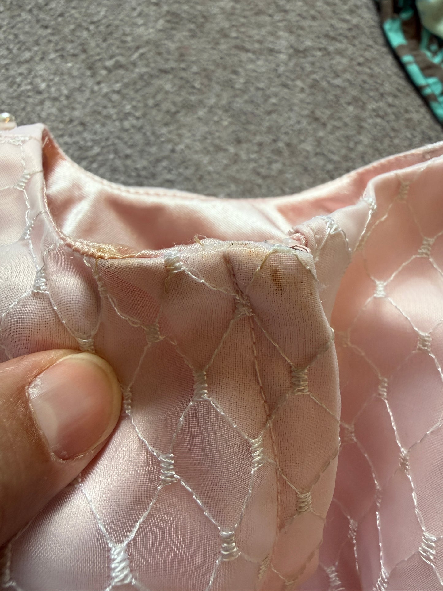 #116 American Princess pink and pearl dress with shorts girls 3 months