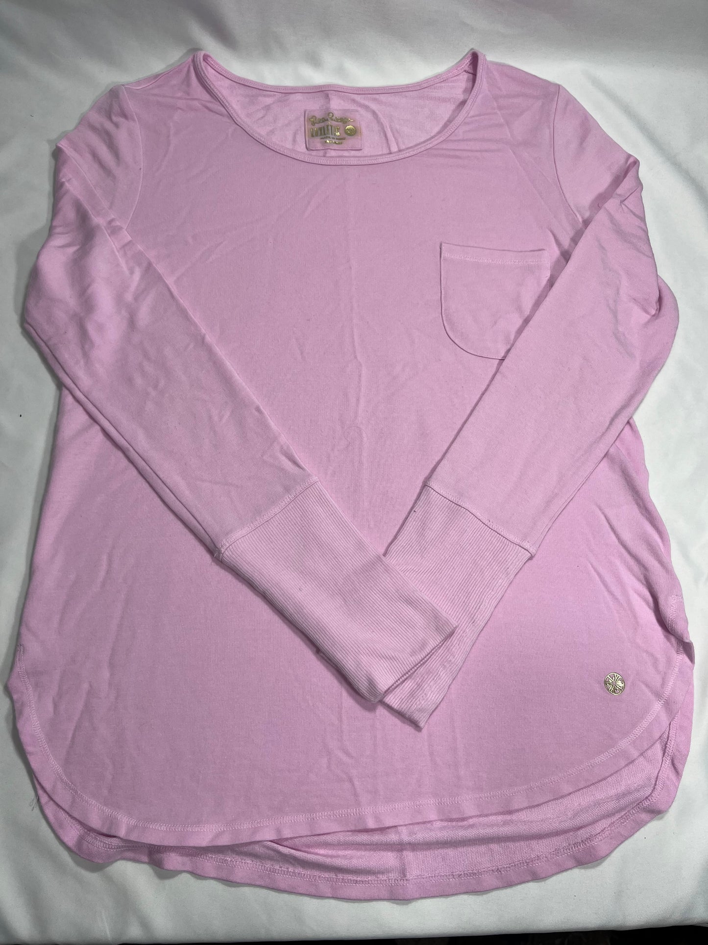 #150 Lilly Pulitzer women’s xs long Sleeve pink kerah
