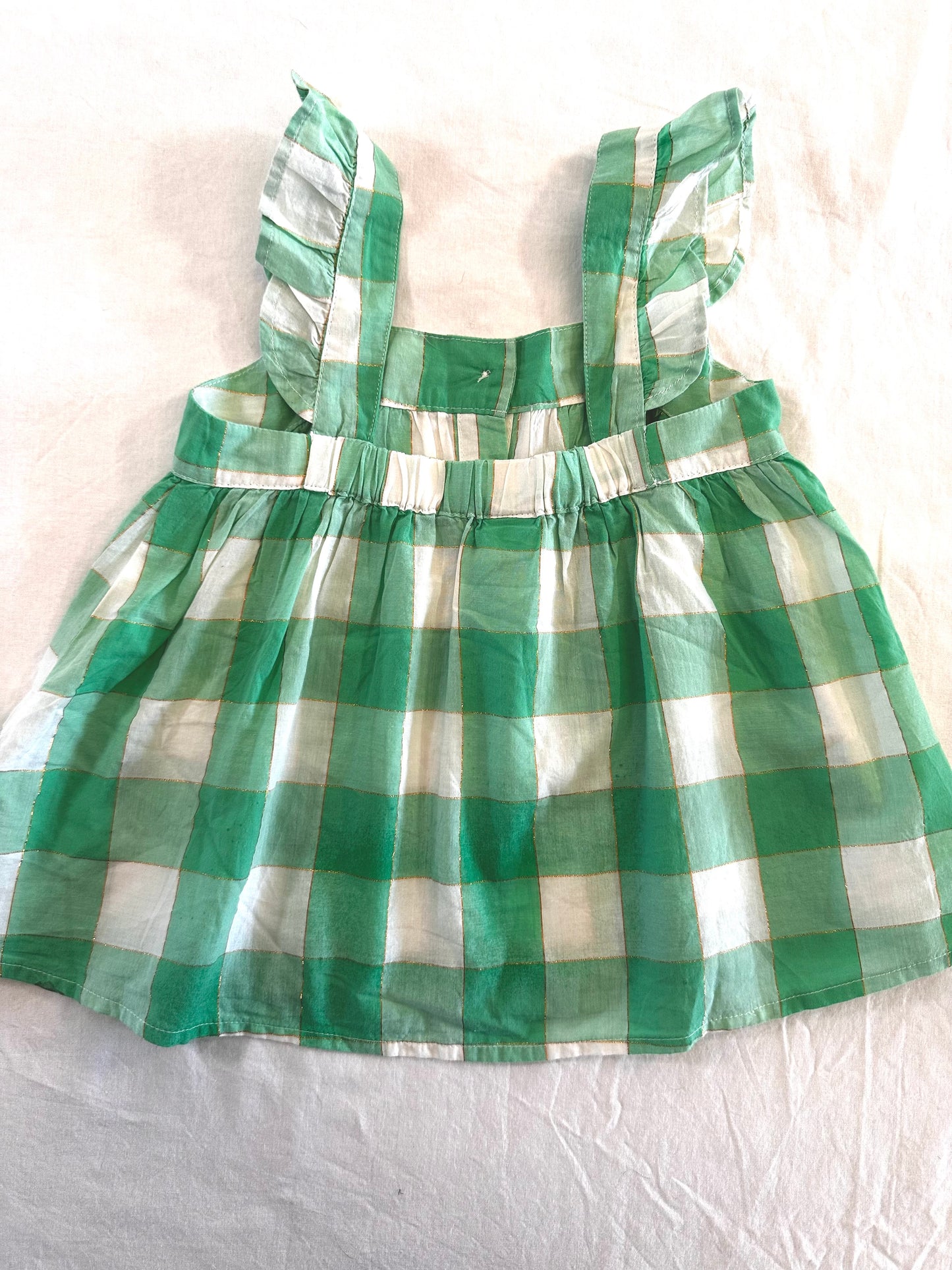 #30 Green Plaid Gap Top - New - 4Y