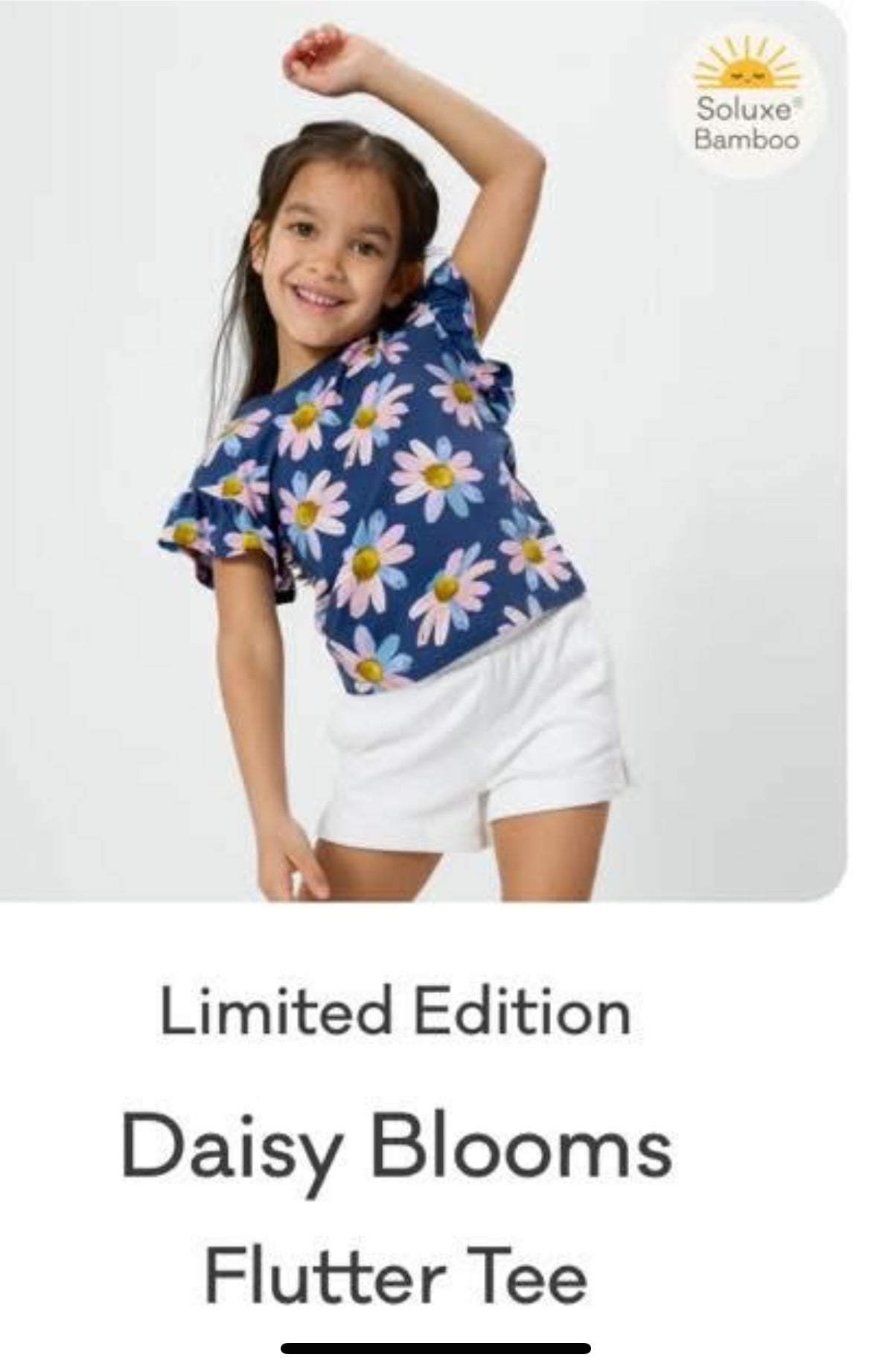 Seller 202 - Little Sleepies - NEW - Flutter Tee - size 8