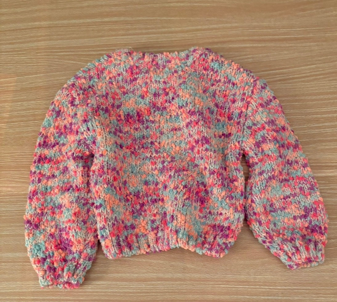Seller #196 Epic Threads Multi Color Neon Knit Sweater 3T