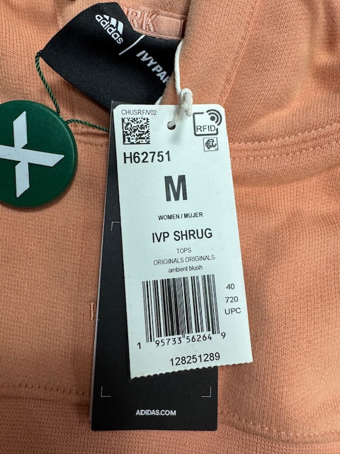 #222 Women's Adidas x Ivy Park Ivy Shrug Crop Hoodie L