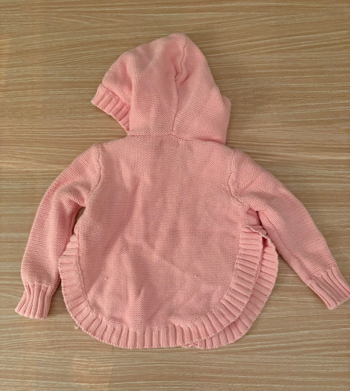 Seller 196 Baby Girl Pink Hooded Joe Fresh Cardigan 12-18 Months