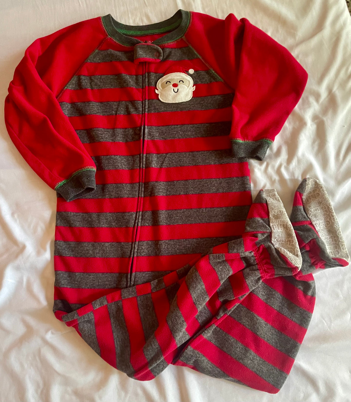 Seller #73 Carter’s Footie Holiday Santa Onesie Boys Size 5