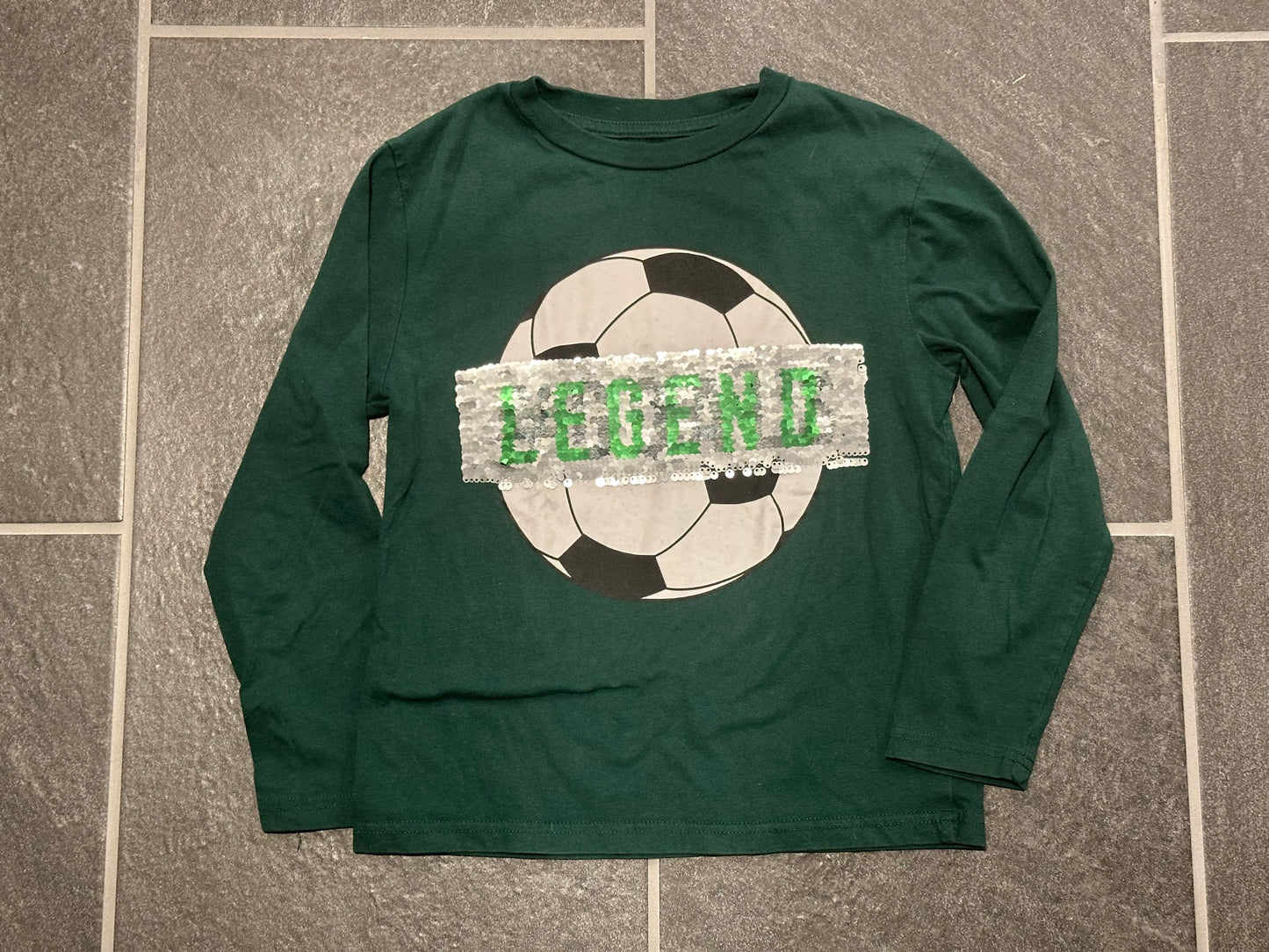 #186 P.S. by Aeropostale Flip Sequin Soccer Shirt - size 6 - EUC