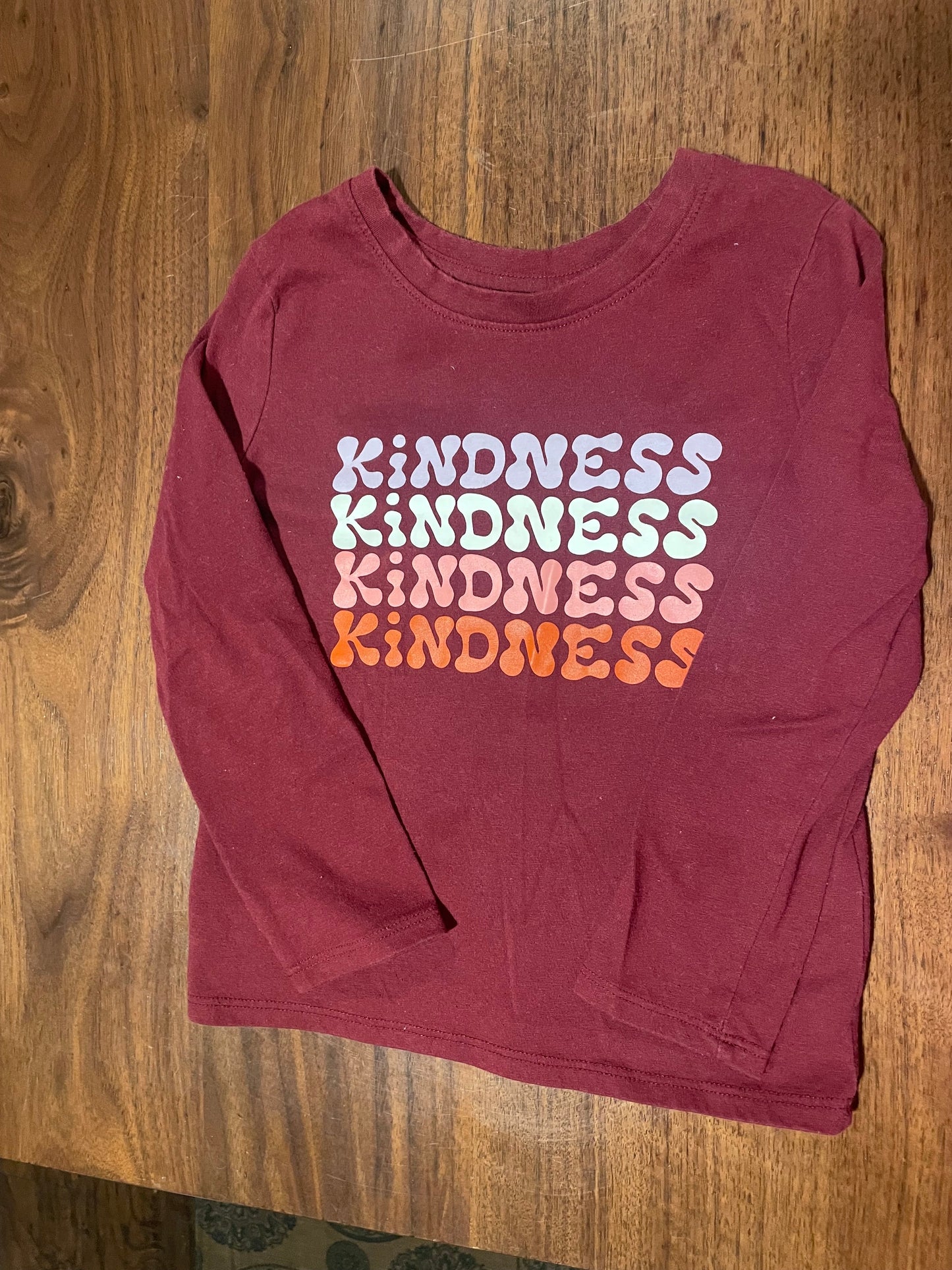 #177 Cat and Jack Girls kindness Shirt 4T