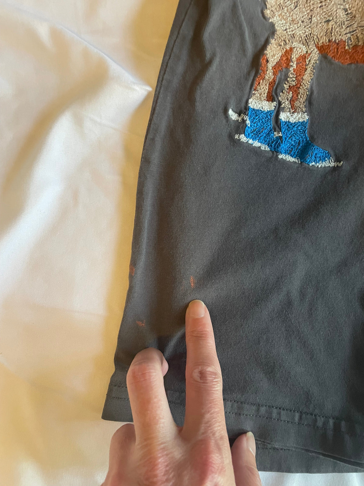 Seller #73 Mini Boden Moose Long Sleeve Tee Boys Size 5-6